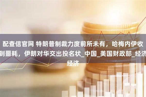 配查信官网 特朗普制裁力度前所未有，哈梅内伊收到噩耗，伊朗对华交出投名状_中国_美国财政部_经济